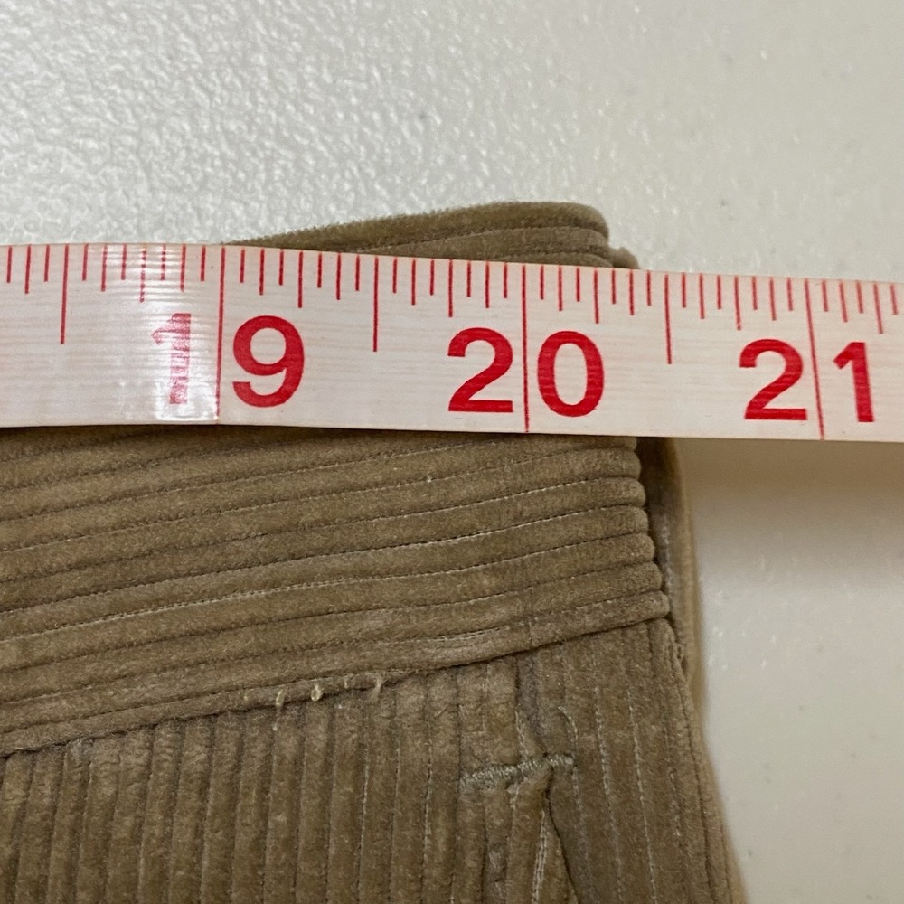 Vtg 80s Haggar Casuals Trousers Mens 40x25 Khaki Tan Wide Wale Corduroy Heritage - Picture 11 of 16